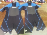 2 New Black/Blue Yamaha Wet Suits
