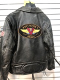 New Victory Youth Genuine Leather Coat