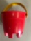 Small Red Bucket (for sand & water) (packaged in quantities of approx 72/Box (Pallet)