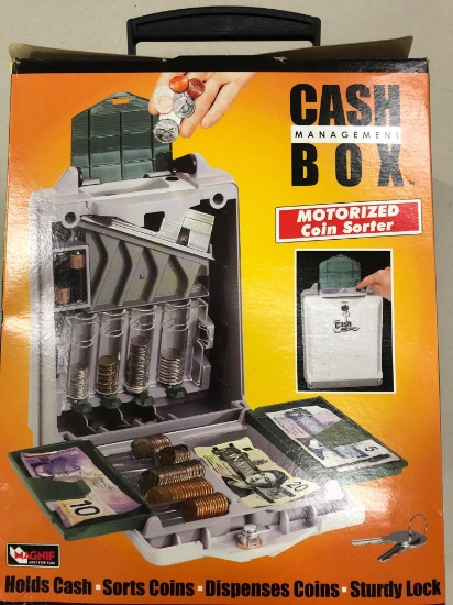 (Pallet 5) Cash Management Box w/ Motorized Coin Sorter