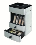 Deluxe Valet Brushed Stainless Motorized Coin Sorter (sorts & counts coins, classic brushed