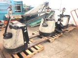 Group of (3) Crown TowLift Electric Pallet Jacks