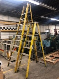 (2) Large Fiberglass Step Ladders