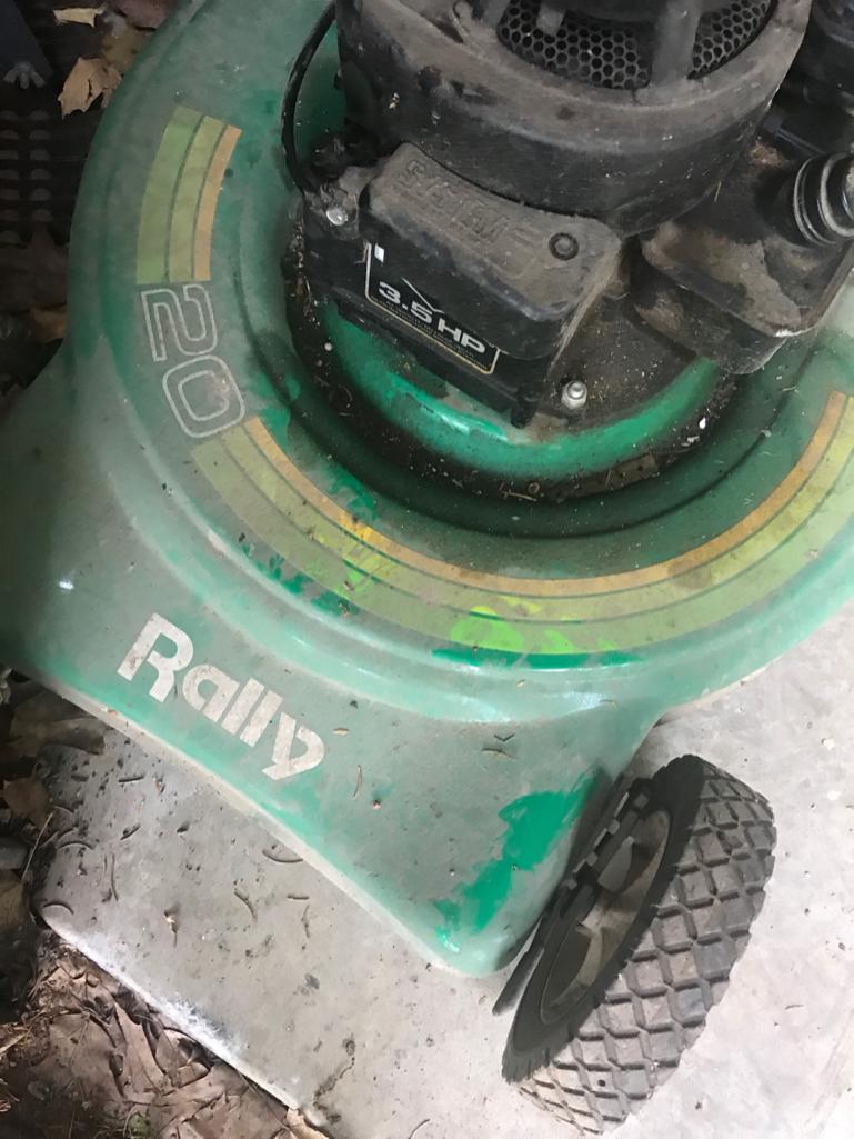 Rally 20 lawn mower parts sale