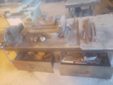 Industrial Vice And steel work bench