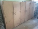 Large solid steel cabinet with contents