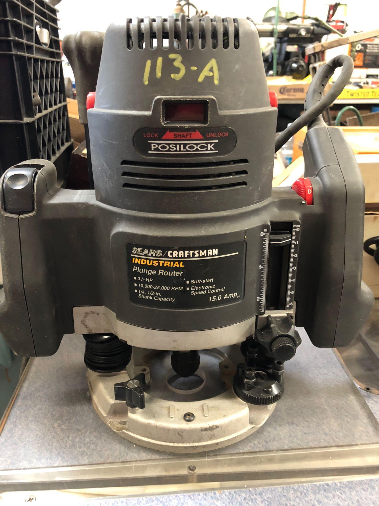 Craftsman industrial 2024 plunge router