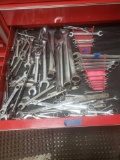 Large variety of wrenchs mostly Craftsman and S-K