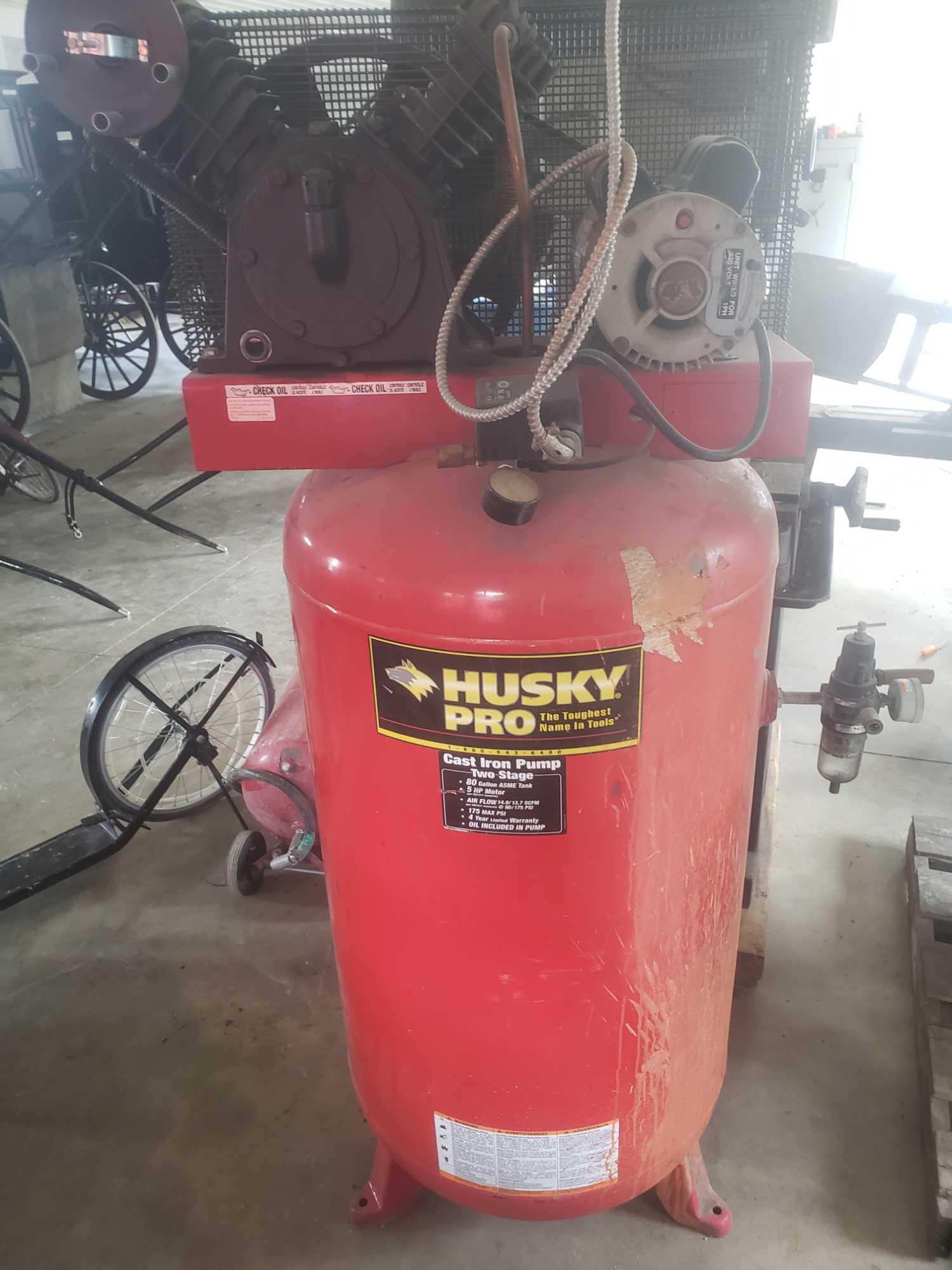 Husky pro 2 stage air compressor deals