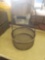 Vintage industrial steel hardware basket