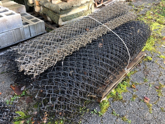 Pallet load of assorted chain link fence