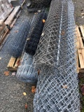 Pallet of misc garden fencing and chain link