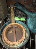 Vintage Banner Blue Mini Banjo