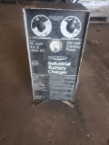 Silver beauty industrial battery charger powers on