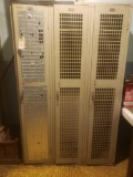 3 attached lockers