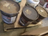 3 buckets of full plastic roof cement