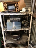 Shelf clean off of gas mask, old shroud, Like New Doerr 3/4 hp electric motor