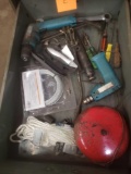 Miscellaneous tools and old red bell