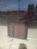 Bussiness open sign with adjustable hours