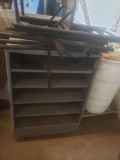 5 shelf cart on casters with tree stand