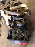 Lot of 2 Crates of assorted ratchet straps