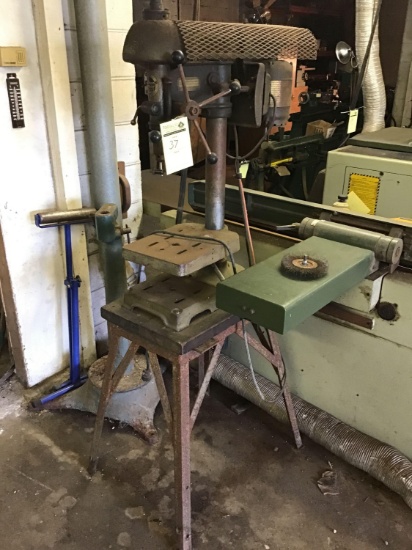 Walker-Turner drill press on industrial stand