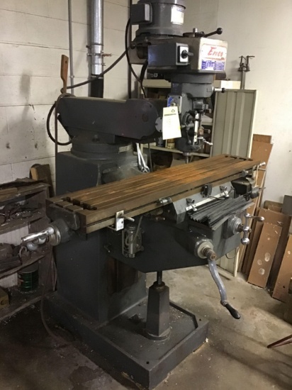 Enco Turret Milling Machine serial no. 20783 powers on SEE VIDEO