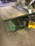 Vintage Tannewitz table saw, powers on and works as intended. Model J-250