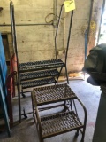 Pair of Industrial Metal Steps