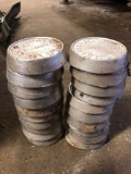 Bucket load of melted Aluminum Alloy molds Each one weighs approx 2 lbs. There are 20 of them. SEE