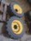Two 8 Lug skid loader tires