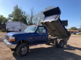 1997 Ford 4x4 F-350 XL 1 Ton Dump Truck