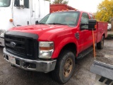 2007 Ford F-350 XLT Diesel 4x4 Plow Truck wBuyers Stainless Plow