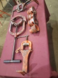 Pipe Cutter, Clamps and Tooling.