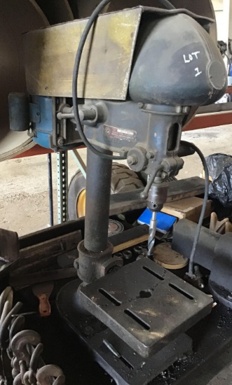 Delta Rockwell drill press, serial 83-9728, in working condition.