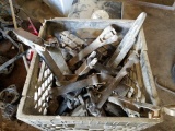 Lot of new and used hood and battery box hold-downs/latches. There are a lot in this container.