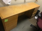 Approx 66 inch long wooden credenza