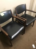 2 armchair office chairs