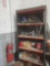 Nice 5 shelve cabinet w/ miscellaneous metal and hoses