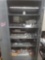 Cabinet full of tooling, collets, holders and large variety of aluminum