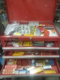 Tool box loaded with carbide Bits and tooling