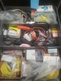 Drawer full of electrical equipment and fuses