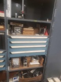 Nice 4 drawer ball bearing shelve and variety of tooling and metals