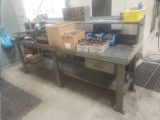 Nice solid 8ft work bench no contents