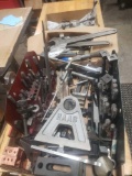 Various machine tooling holders, hardware, wrenchs and more