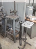 2 stands and vintage type press