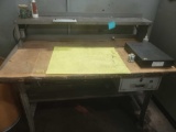Solid work bench with granite surface plate
