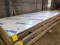 Pallet of ACM Composite Panel Remants, color is Brushed Aluminum. SKID V