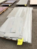 Pallet contains several pieces of Metal Sheeting and trim pieces. Skid 25