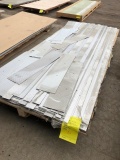 Pallet contains several good pieces of Stainless Stamped Rigidized sheeting and trim Skid 31